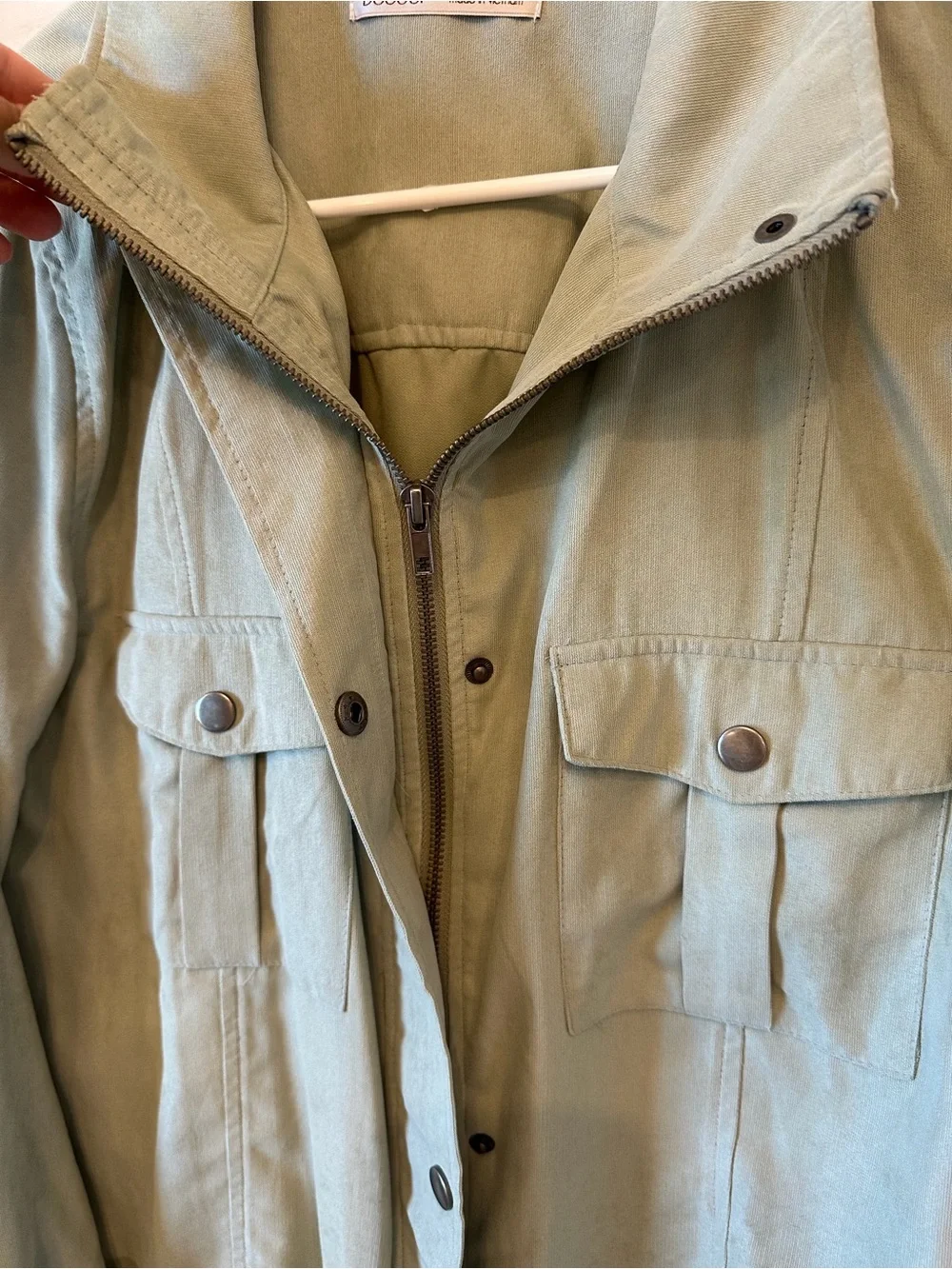 Dusty Sage Lightweight Utility Jacket